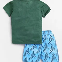 HRX by Hrithik Roshan Boys U-17 Rapid-Dry Printed T-shirt with Shorts image 5