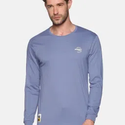 showoffff SHOWOFF Blue Cotton Slim Fit Solid Sweatshirt-picture-25