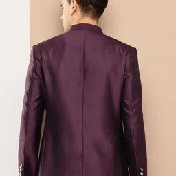 INVICTUS Asymmetric Closure Slim Fit Party Bandhgala image 4