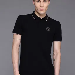 Allen Solly Polo Collar Regular Fit T-shirt with Hem Slits-picture-11