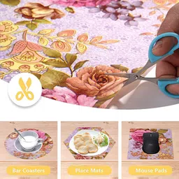 Kuber Industries Lavender 2 Pieces Printed Water Resistant Shelf Liner Organisers image 4