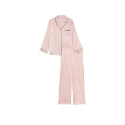 victoria's secret intimates Victoria's Secret Pink Satin Long Shirt & Pyjama (Set of 2) image 3