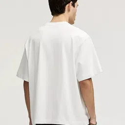 MISCHIEF MONKEY Men Graphic Printed Round Neck Cotton Oversized T-shirt image 4