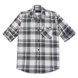 CAVIO Cotton Full Sleeves Checked Shirt - Green-picture-7