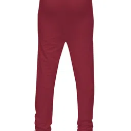 3PIN Full Length Solid Leggings - Maroon image 3