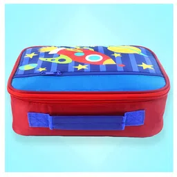 Little Surprise Box Space theme Single Compartment Lunch Bag - Red image 2
