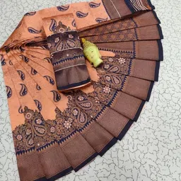 Vastravatika Ethnic Motifs Zari Art Silk Handloom Banarasi Saree-picture-16