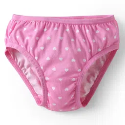 Babyhug 100% Cotton Knit Panties with Ice Cream & Polka Dots Print Pack of 3 - Light Green Pink & White image 4