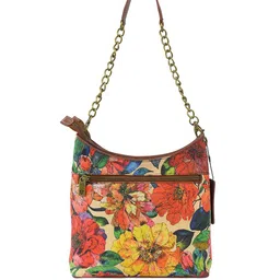Anuschka Women Floral Structured Leather Shoulder Bag image 5