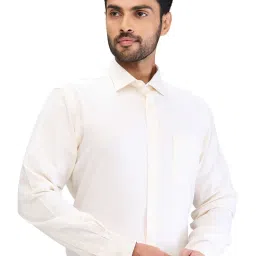 Park Avenue Yellow Regular Fit Shirt image 4