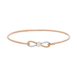 malabar gold and diamonds Malabar Gold & Diamonds 18k (750) BIS hallmark Rose Gold Bangle for Women, Oval Bangle-picture-10