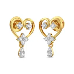 Joyalukkas 18k Gold & Diamond Drop Earrings for Women-image-34