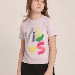 VERO MODA GIRL Orchid Bouquet Cotton Printed T-Shirt-picture-14