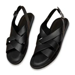 Code by Lifestyle Men's Black Back Strap Sandals image 4