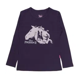 Proteens Kids Purple Cotton Printed Full Sleeves T-Shirt-image-8