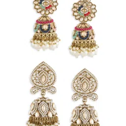 Zaveri Pearls Multi Alloy Earrings for Women image 4