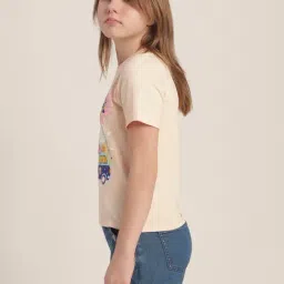 VERO MODA GIRL Blushing Bride Cotton Printed T-Shirt image 3