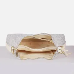 Van Heusen Grey Printed Hobo Bag image 4