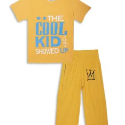 Vimal Jonney Kids Red & Yellow Printed T-Shirt Set image 4