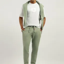 United Colors of Benetton Olive Regular Fit Joggers image 4