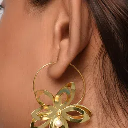 XPNSV Brass Contemporary Drop Earrings image 3