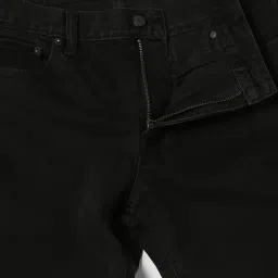 Gap Black Cotton Regular Fit Solid Jeans image 5