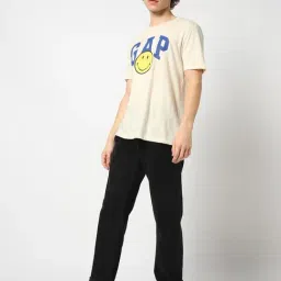 Gap Black Cotton Regular Fit Solid Jeans image 4