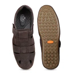 ATESBER by Inc.5 Men Leather Fisherman Round Toe Sandals image 3