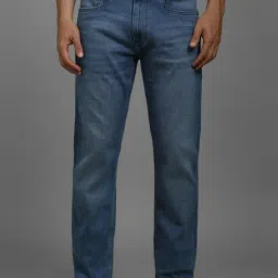 Louis Philippe Blue Cotton Slim Fit Jeans-picture-32
