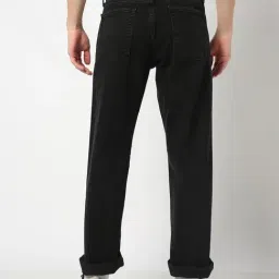 Gap Black Cotton Regular Fit Solid Jeans image 2
