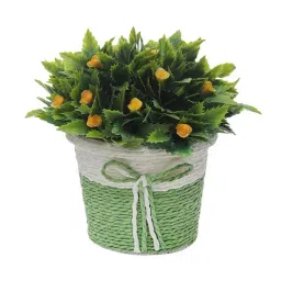 Foliyaj Multicolor Plastic Artificial Flower Plants With Pots - Set of 2 image 4