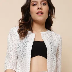 UnaOne Women Embroidered Shrug-picture-22