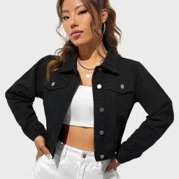 BUYNEWTREND Black Regular Fit Jacket-picture-42