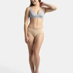 Jockey 1820 Lilac Grey Wirefree Non Padded Full Coverage Everyday Bra image 5