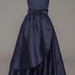 The Magic Wand Kids Navy Applique Gown-picture-12