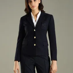 Tommy Hilfiger Navy Slim Fit Coat-picture-28