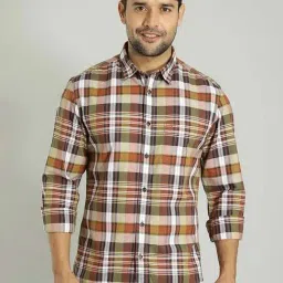 Indian Terrain Multi Slim Fit Checked Shirt-picture-15
