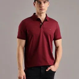 Tommy Hilfiger Polo Collar Pure Cotton T-shirt image 3