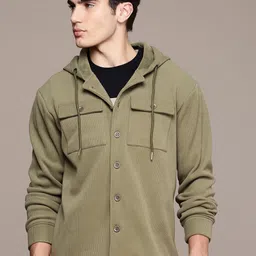 French Connection Outdoor Open Front Hooded Jacket image 3