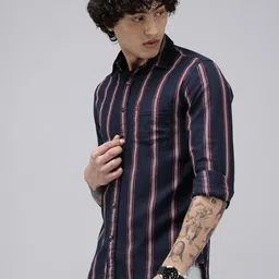 U.S. Polo Assn. Pure Cotton Tailored Fit Striped Casual Shirt image 2
