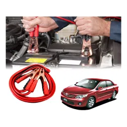 Auto Pearl 1.83 m (6 Ft) 500 A Heavy Duty Anti Tangle Battery Jumper Booster Cables for Toyota Corolla Altis (Pack of 2)-image-87