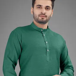 trustous Men Regular Pure Cotton Kurta with Pyjamas image 2