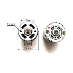 TECHDELIVERS DC 12 V- 24 V High Speed Metal Torque Motor DC for DIY Toy Cars Drill (Pack of 2) image 2
