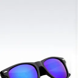 Arzonai Unisex 2 Pcs Clear Lens & Black Aviator Sunglasses image 3