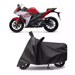 Auto Pearl Polyester Two Wheeler Cover for Yamaha YZF R25 (Grey)-picture-25