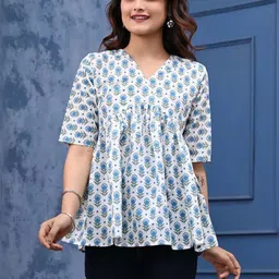 COTT10 Print Ethnic Cotton Top-picture-12