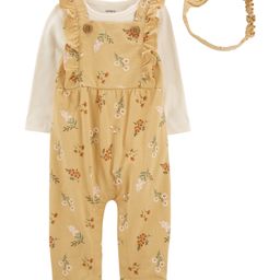 Carter's 3-Piece Tee & Jumpsuit Set - Yellow-picture-32