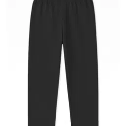 Trampoline Cotton Lycra Knit Pack Of 3 Full Length Solid Leggings - Purple Pink & Black image 4