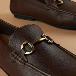 CODE by Lifestyle Men Textured Round Toe Formal Slip On Loafers image 3