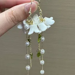 StyleCast x Revolte Pearls Beaded Contemporary Drop Earrings image 1